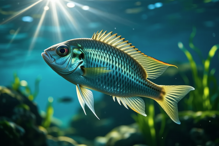 The Enigmatic Beauty of the Rajah Cichlid: Nature’s Underwater Majesty